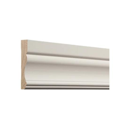 Solid Pine Wood Partition White Primer Baseboard for Home Decoration