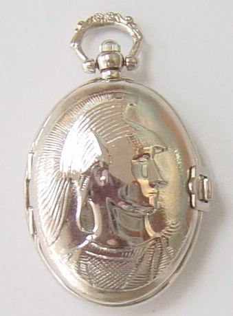 Customized Small Size Japan Movement Antique Pocket Watch with Metal Chain