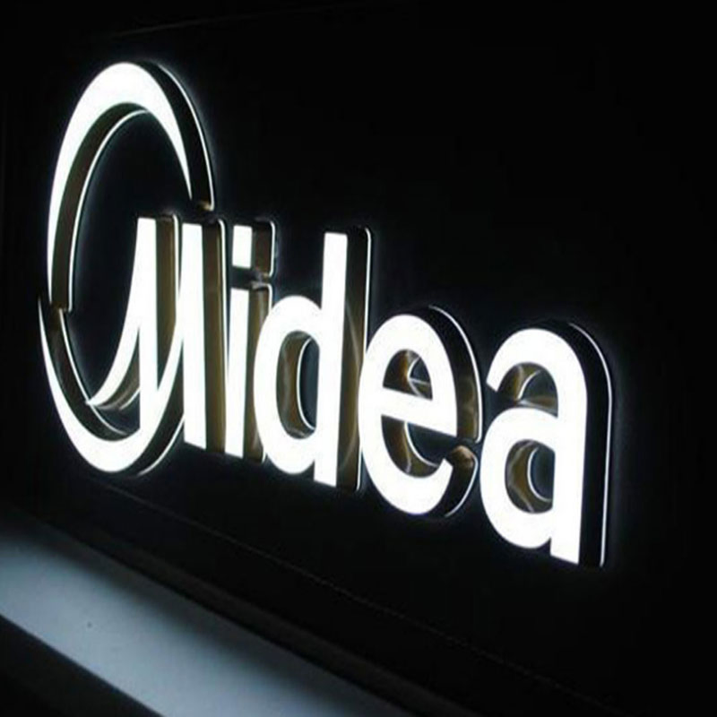 Stainless Steel LED Letters with Acrylic for Shop Front Name Advertising Sign