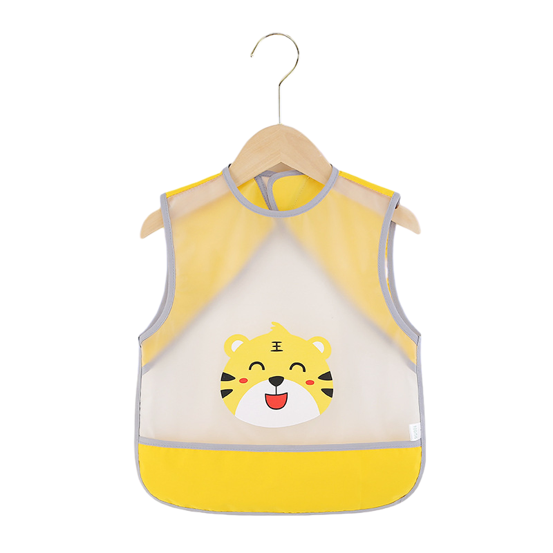 Baby Bibs Waterproof Toddler Baby Apron with Snap for Girls Eating