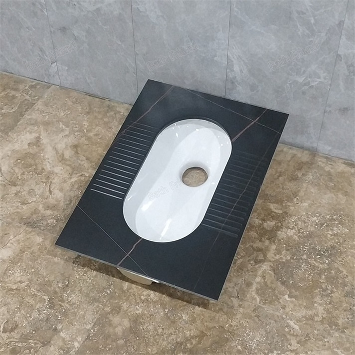 Factory Wholesale Rock Slab Ceramic Sanitary Ware Squatting Pan Bathroom Wc Toilet