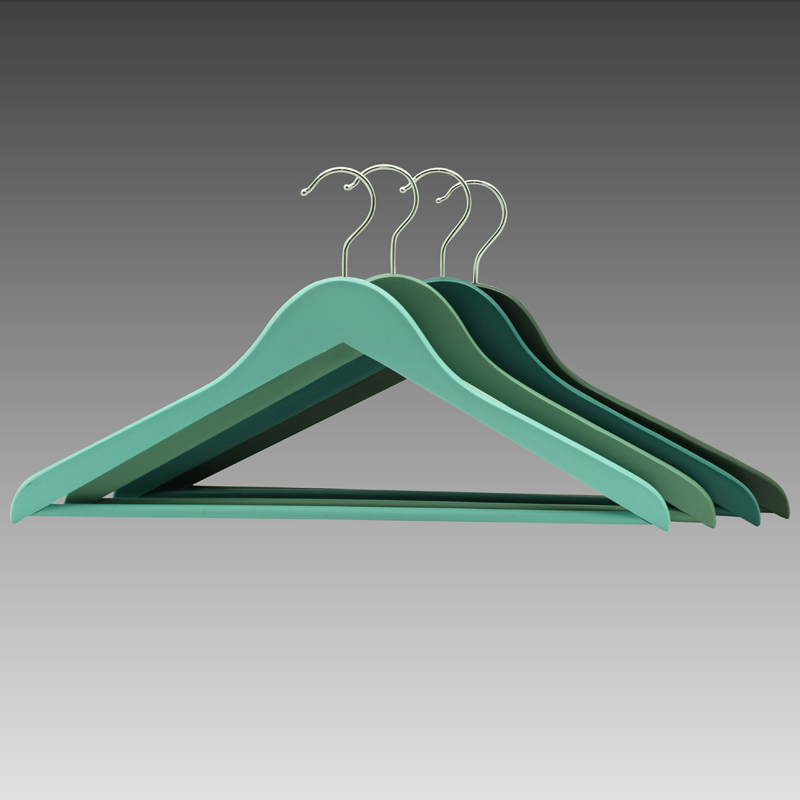 Wooden Top Hanger Finished in Different Colors