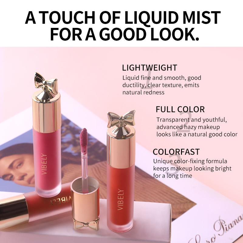 Makeup Lip Eye Cheek 3-in-1 Natural Pigment Waterproof Matte Cream Liquid Blush