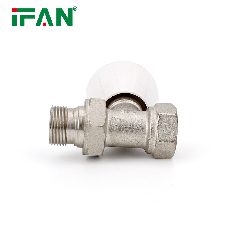 Ifan Factory Price Thermostatic Radiator Valve Brass Valve 1/2 3/4 Inch Brass Radiator Valve