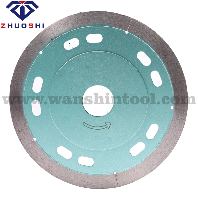 Diamond Tool Wet Cutting Disc Thin Turbo Segment Hand Cutter Diamond Saw Blade for Ceramic Porcelain