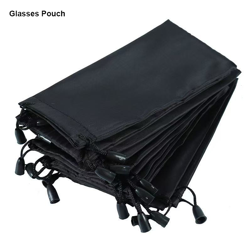 Custom Logo Wholesale Microfiber Eyewear Drawstring Bags High Quality Sunglasses Pouch Packaging Bag Cloth Eyewear Eyeglasses Pouch
