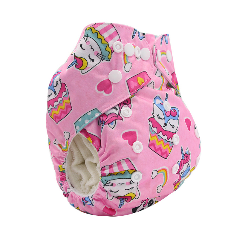 New Patterns of Washable Breathable Diaper Pants for Babies Aged 0-3 Years Old with Leak-Proof Cloth Pockets
