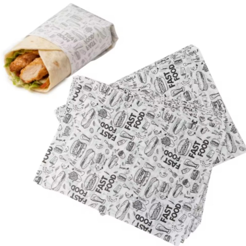 Professional Wrapping Paper for Best-Selling Hamburgers in Stores