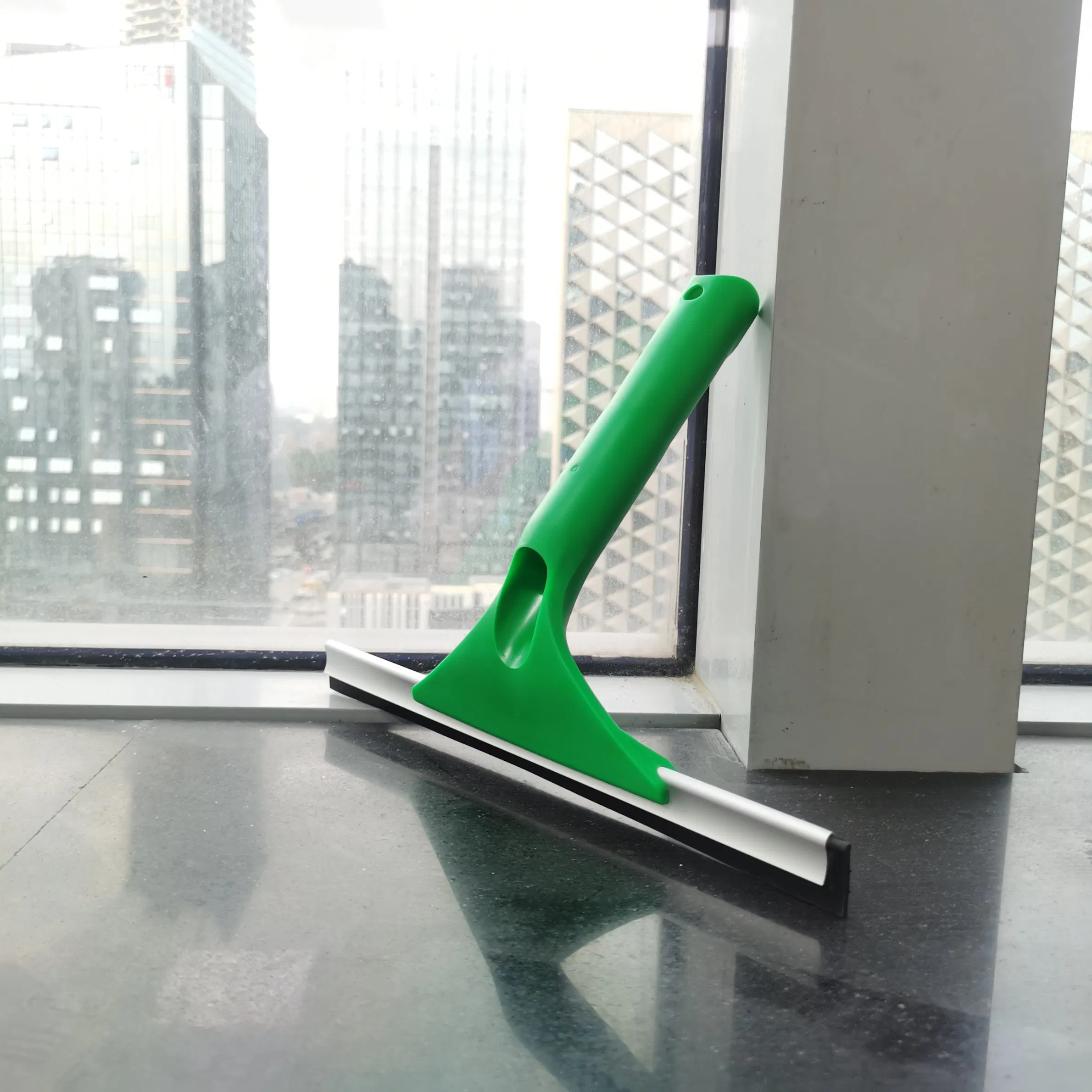 Plastic Handle Glass Scraper Floor Clean Window Cleaner Adjustable Swivel Window Squeegee