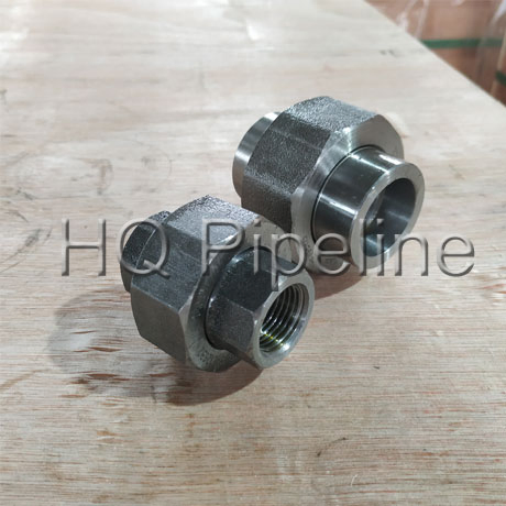 2000#3000# High Pressure Forged Steel Threaded Pipe Fittings A105 NPT Thread Union