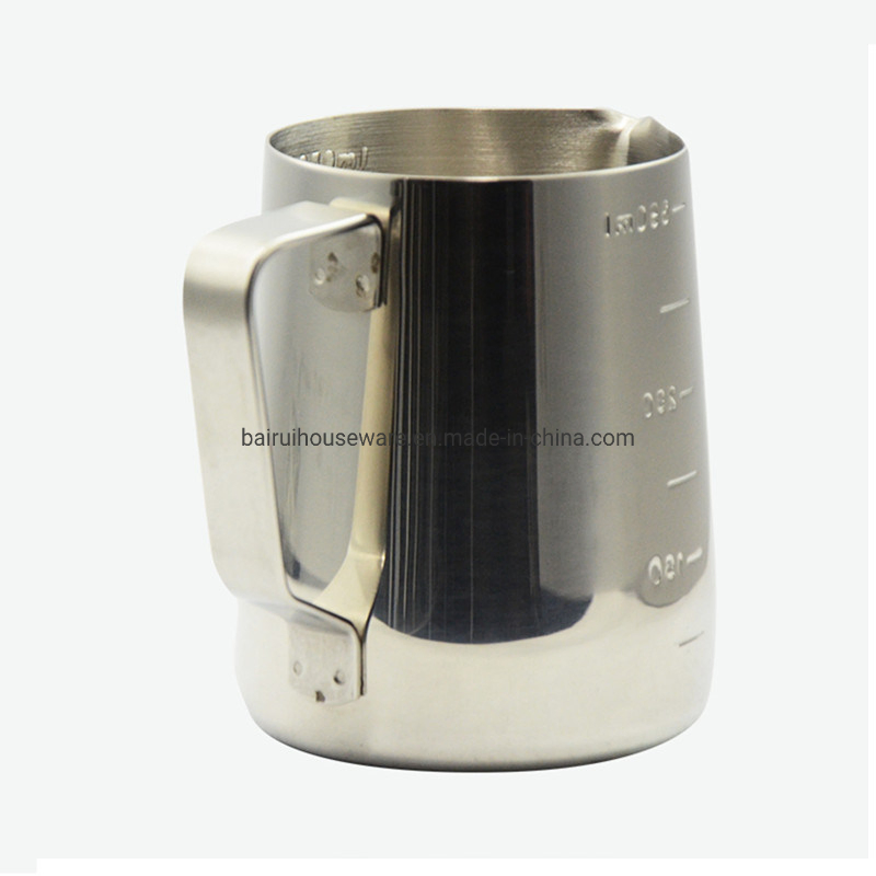 Stainless Steel Barista Black Bag Latte Maker Arab Sharp Spout Frothing Steaming Coffee Jug Milk Pitcher 1156