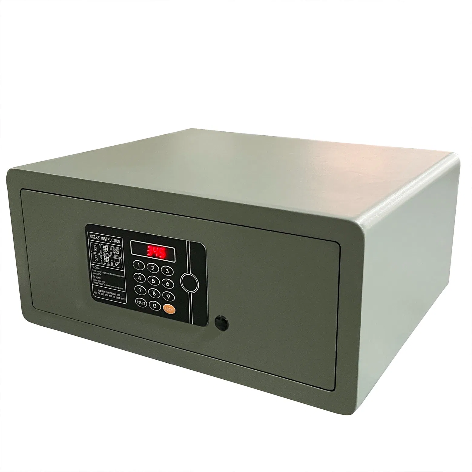 Flat Keypad Panel Hotel Safe Box with Seamless Laser Cutting Door