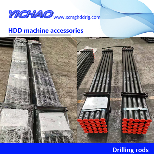 D6X6, D8X12 Length 6" (1.8m) Diameter 1.32" (3.4cm) Thread #200 Vermeer HDD Machine Drilling Rods