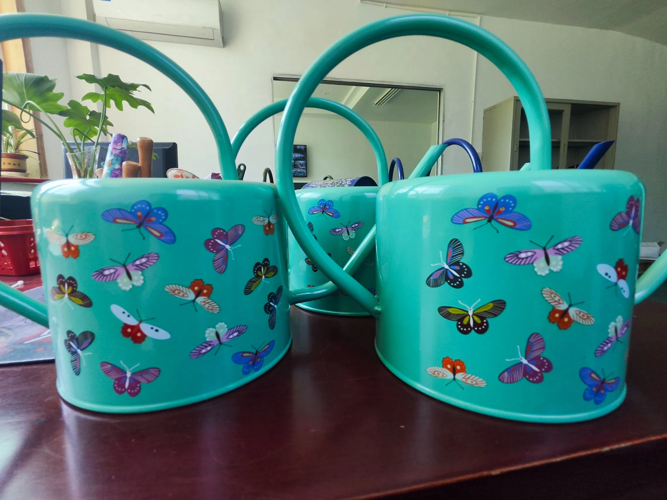 Unique Garden Tools of Watering Can with Personalized Design Modern Retro Home Gardening Watering Can Long Spout Succulent Tin Iron with Zinc Watering Can