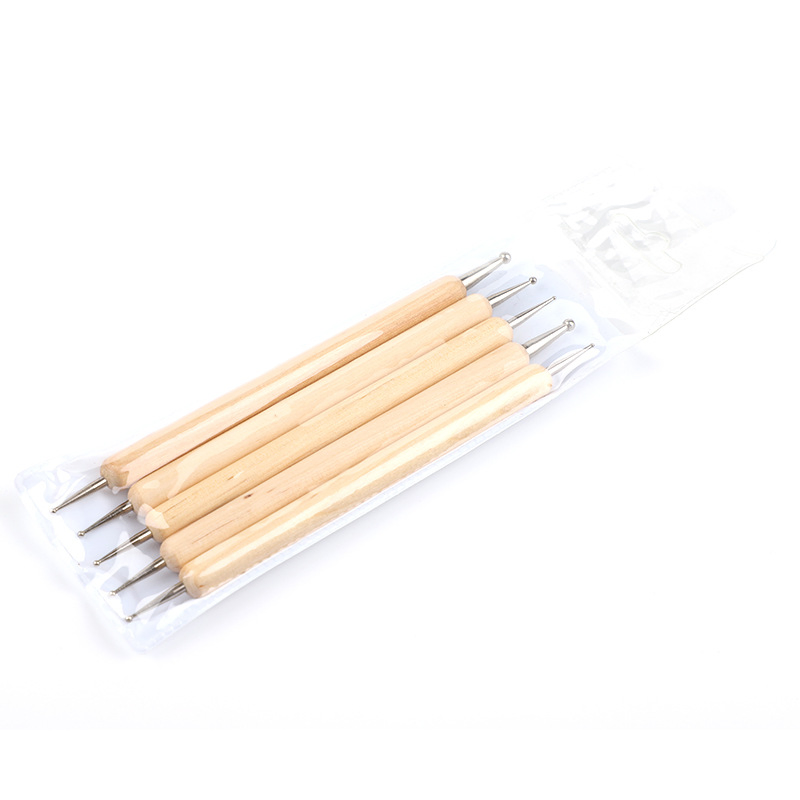 Supplier Price OEM Dotting Brush Set with Wooden Handle
