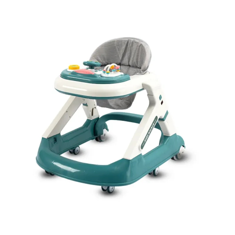 New Model Top Sell Cheap Baby Roller Walker Push Activity Car 3 in 1 Plastic with Toy Plate/Infant Walker for Kids