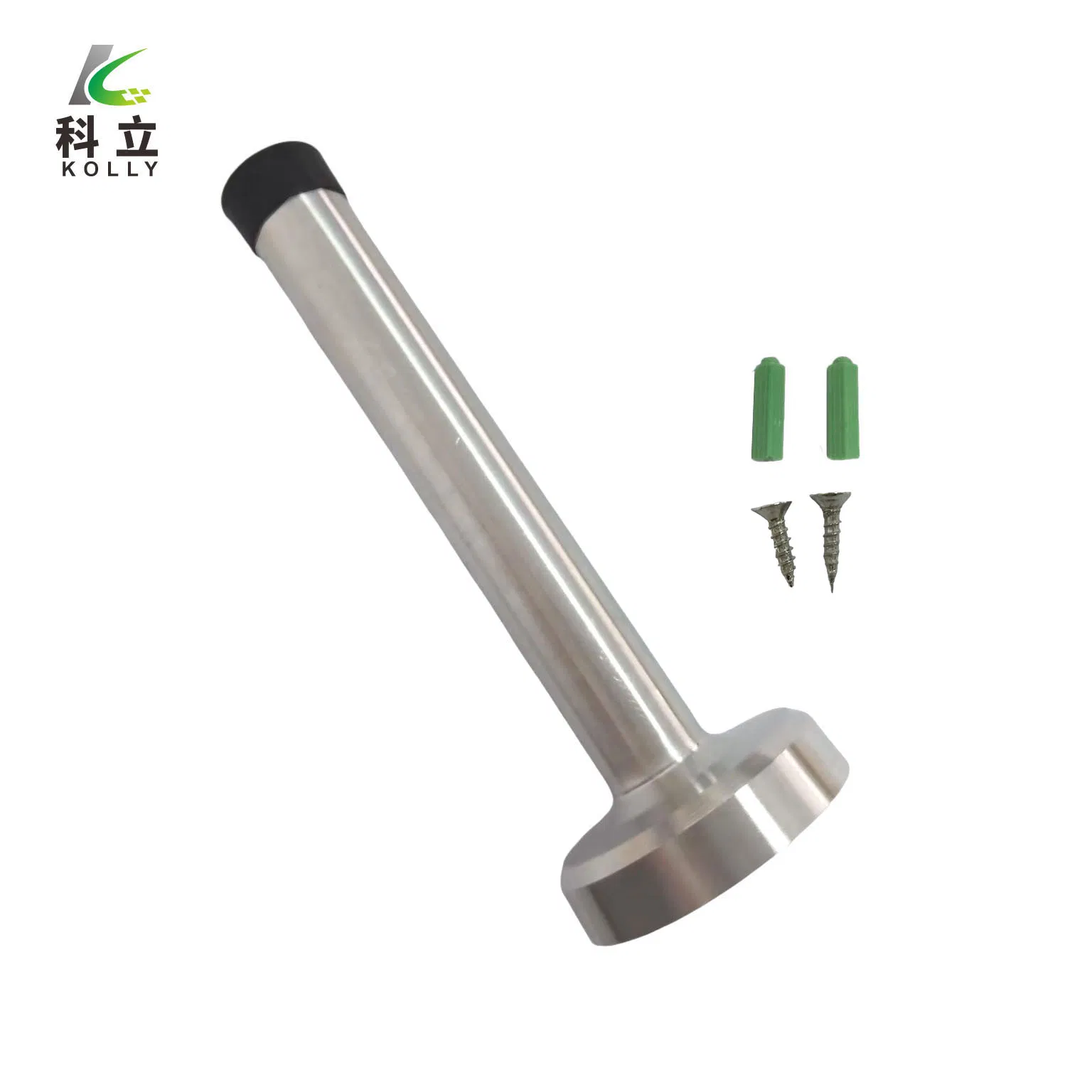 Heavy-Duty Stainless Steel Door Stopper with Safety Rubber Design