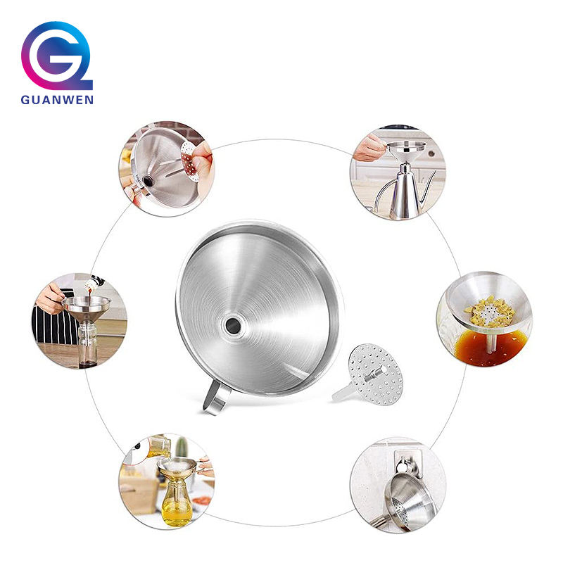 Stainless Steel Oil Beer Funnel