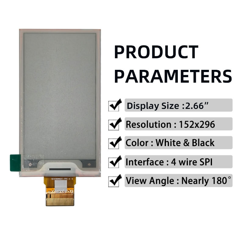 Slim E-Ink Epaper Display Screen for Creative Digital Solutions