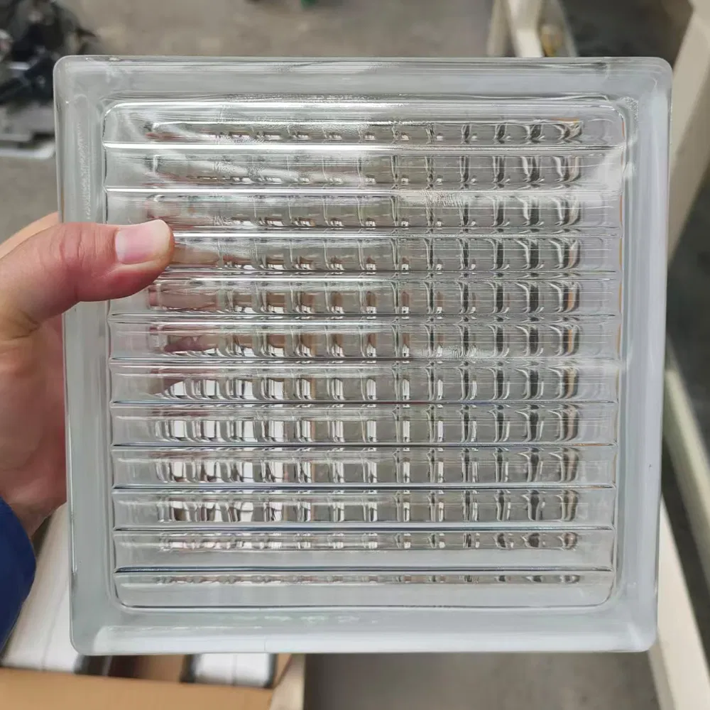High Quality Decorative Glass Brick 190*190*80mm & 145*145*80mm Glass Block for Bathroom Kitchen Living Room