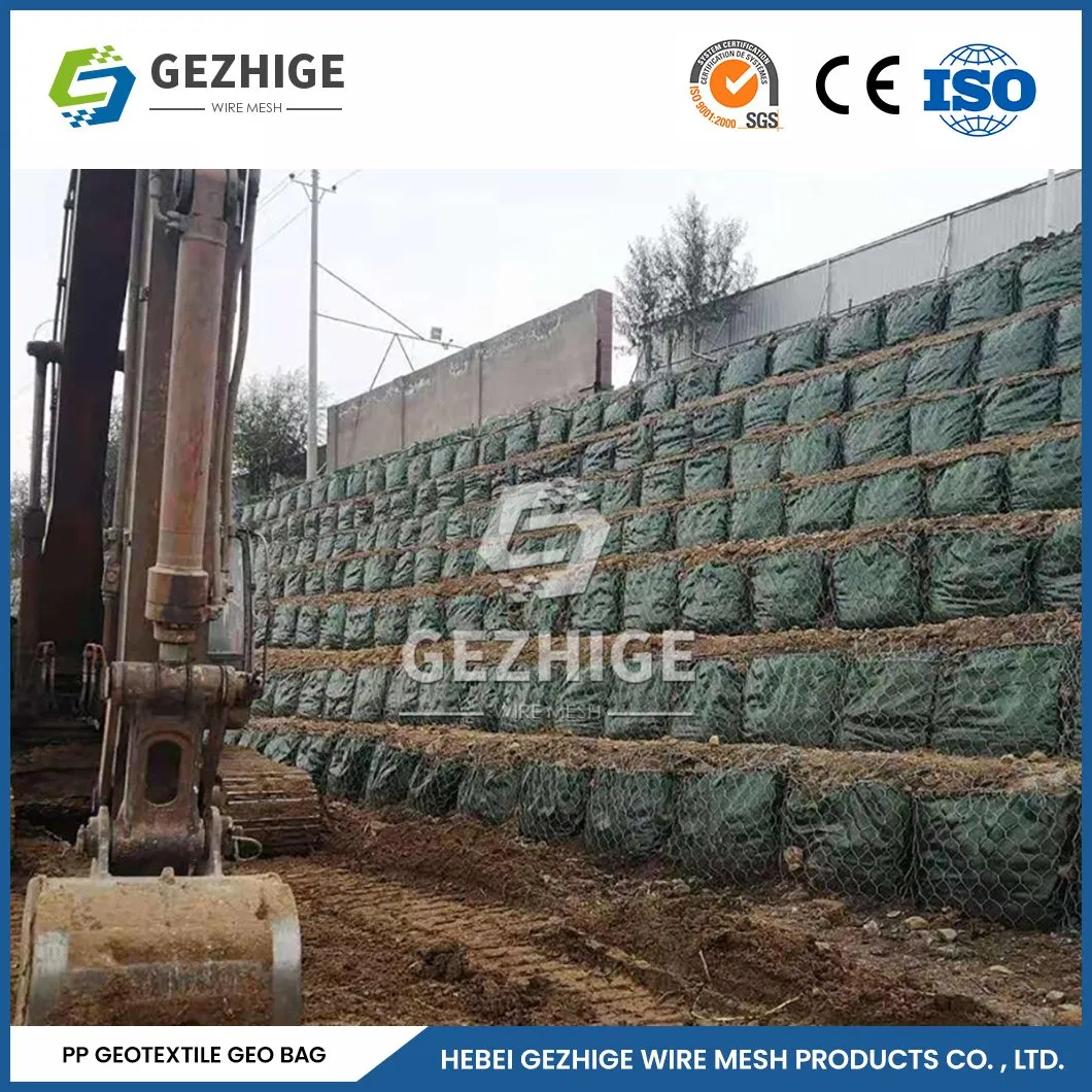 Gezhige PVC Gabion Mesh Galvanized Gabion Factory 2.0*1.0*1.0 M Hot Dipped Galvanized Gabion Basket China Resistant to Moisture PP Rock Cage Bag