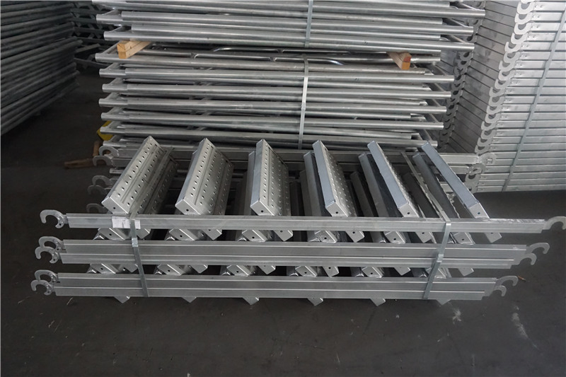 BS1139 Galvanized Scaffolding Parts Metal Stair Steel Q235 Ladder Scaffold Staircase