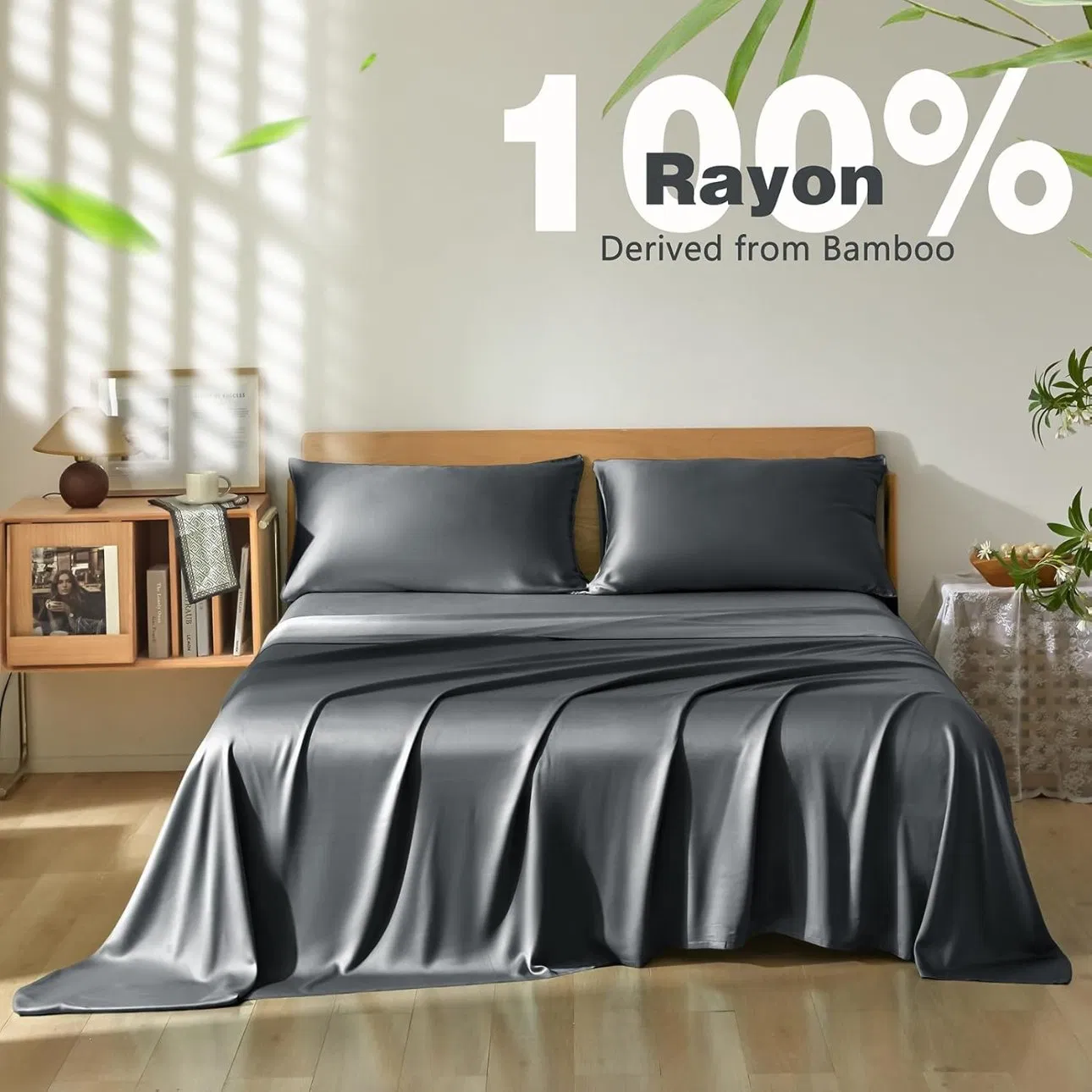 100% Bamboo Fiber Satin Envelope Pillow Case Satin Pillow Cover Silky Smooth Hotel Home Textile Bedding Pillowcase