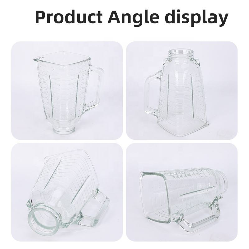 1.25L Square Glass Jar for OS Blender