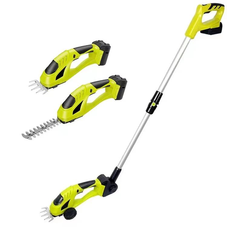 2 in 1 Cordless Battery Power Hedge Trimmer Bush Grass Shear Shrub Hedge Trimmer with Extension Pole