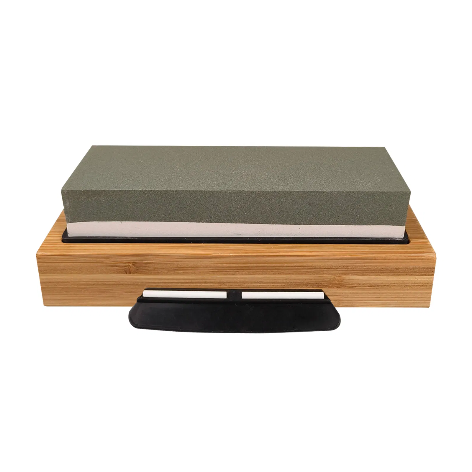 2 Colors Corundum Grinding Stone Grit 400#800#1000#6000# with Bamboo Base