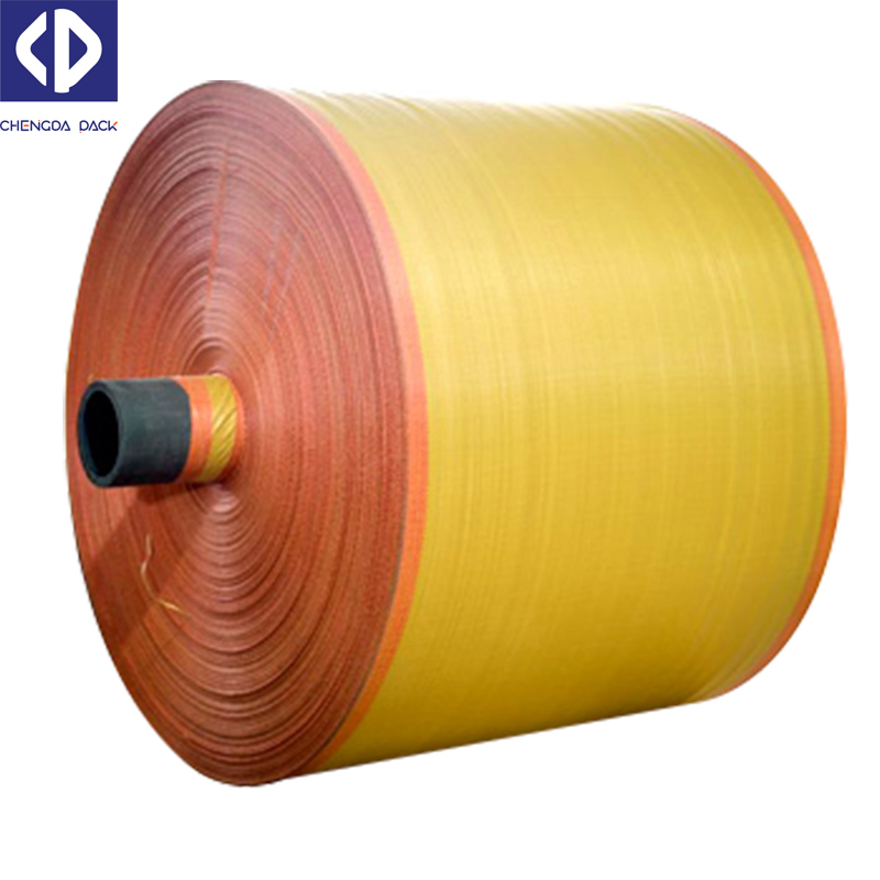 Reusable PP Cylinder Waterproof Fabric Roll Woven Polypropylene Laminated Fabric Roll for PP Woven Bag FIBC Big Bag Packing