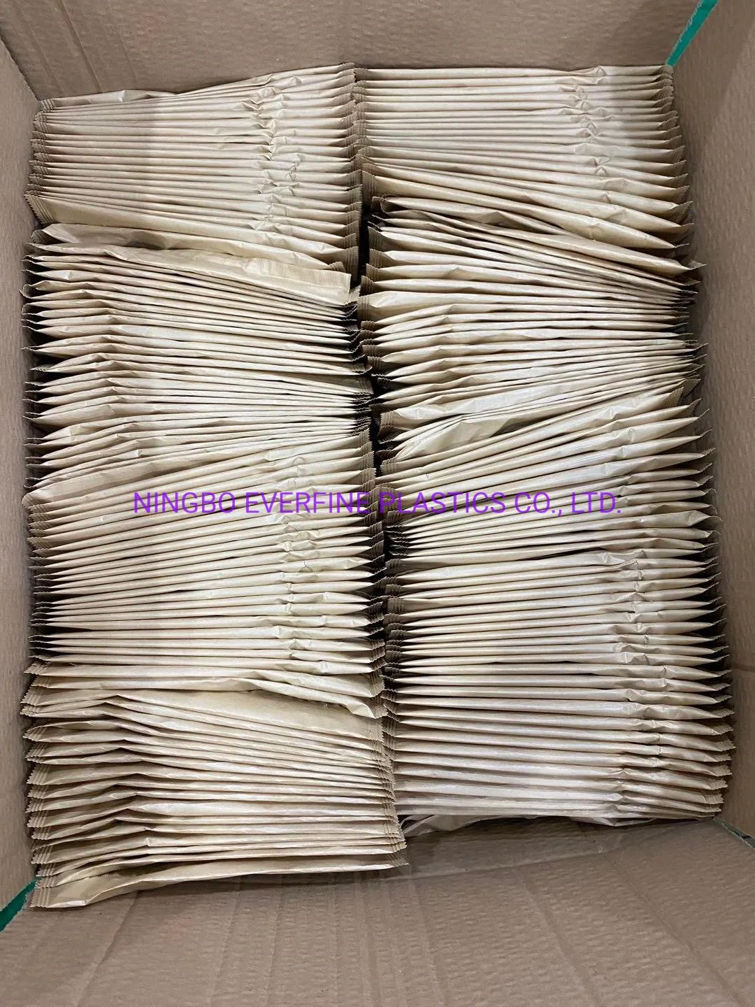 Individually Kraft Paper Wrapped Plastic Spoons