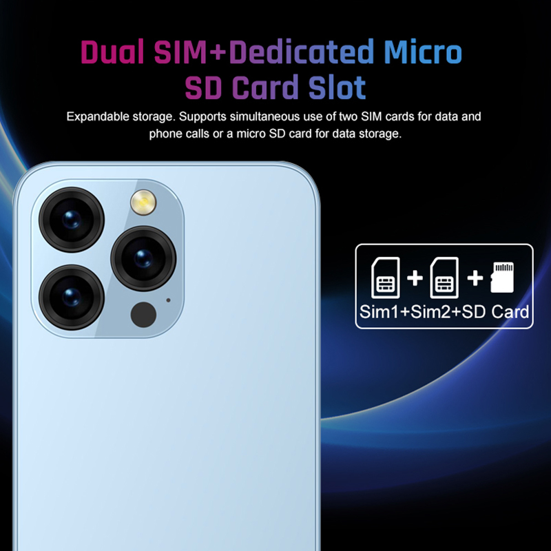 New Version Original Low Price 4G Phone 6.56 Inch Android Smartphone Dual SIM Smart Mobile Phones China Price