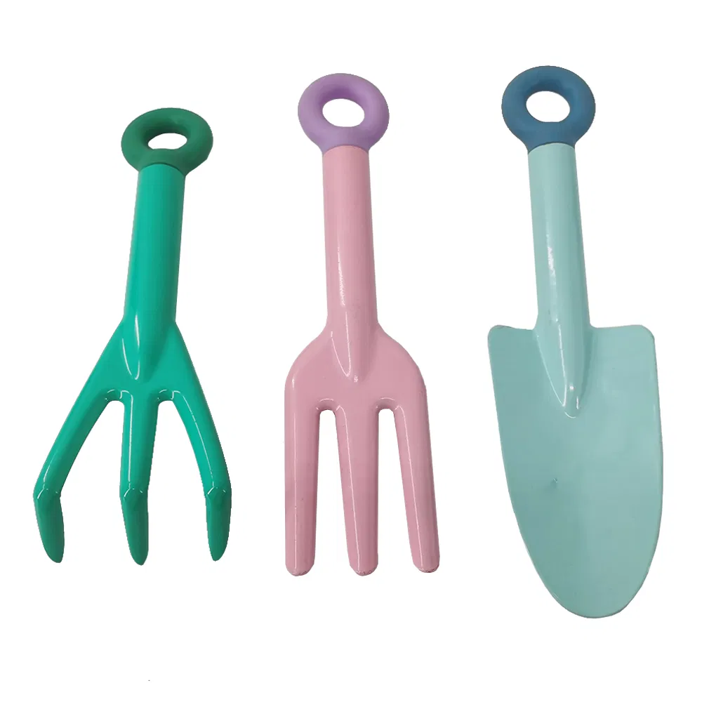 Factory Lightweight Plastic Children's Mini Safe Garden Hand Tools Shovel/Fork/Three Claw for Kids