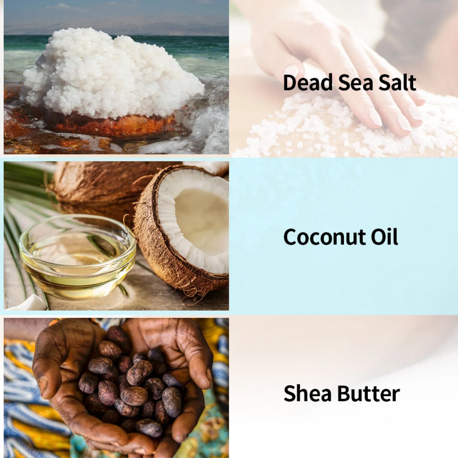 Wholesale Private Label Exfoliating Body Scrub Organic Dead Sea Salt Scrub