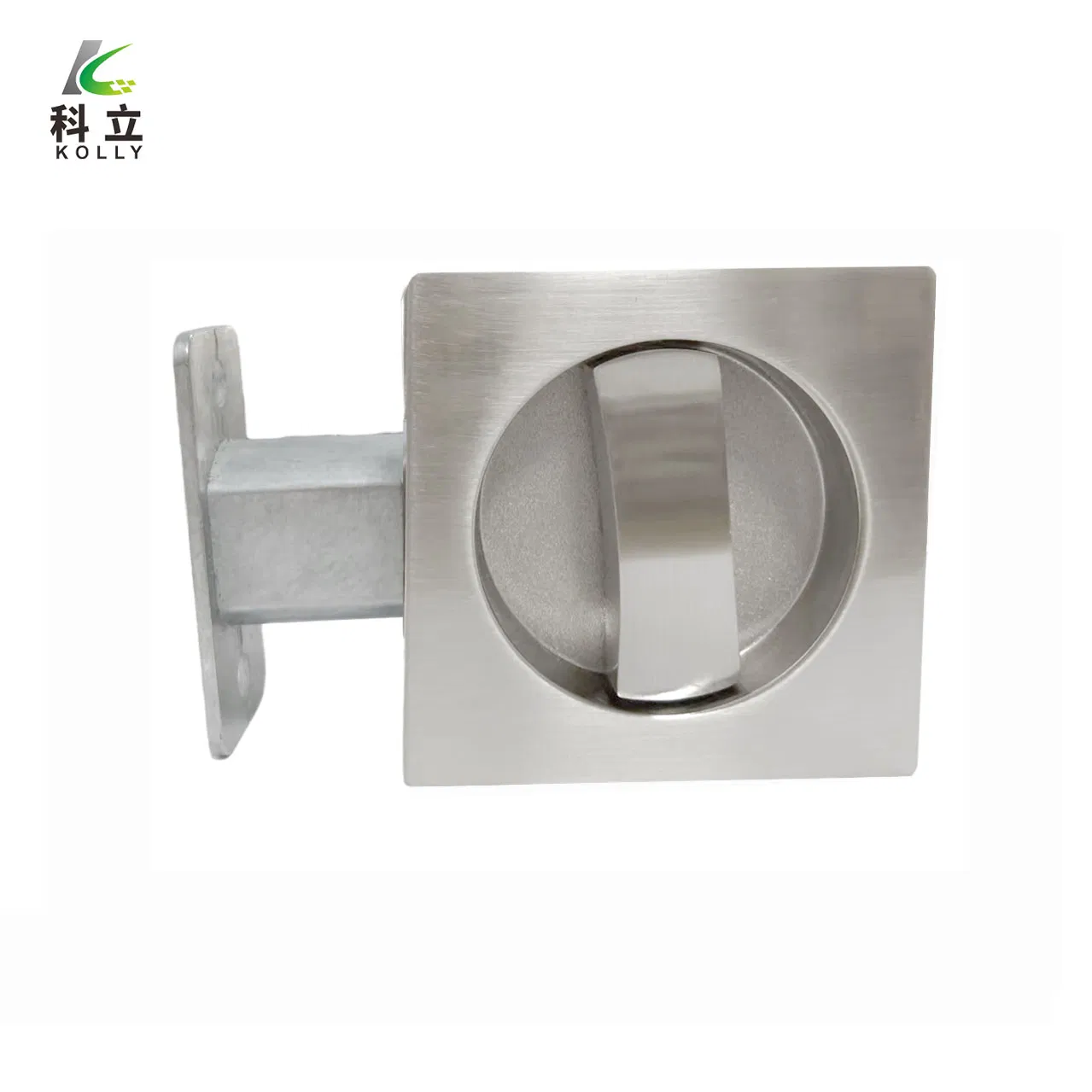 Premium Satin Nickel Flush Zinc Alloy Sliding Pocket Door Lock