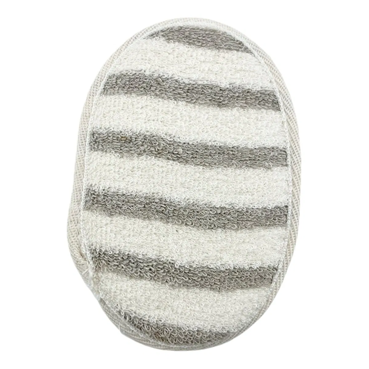 Oval Plant Fiber Cotton Material Bath SPA Shower Cleaning Scrubber for Body Exfoliating Skin