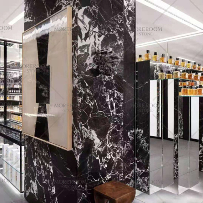 Italy Calacatta Black Onyx Marble Stone Glazed Polished Matt Porcelain Ceramic Slab