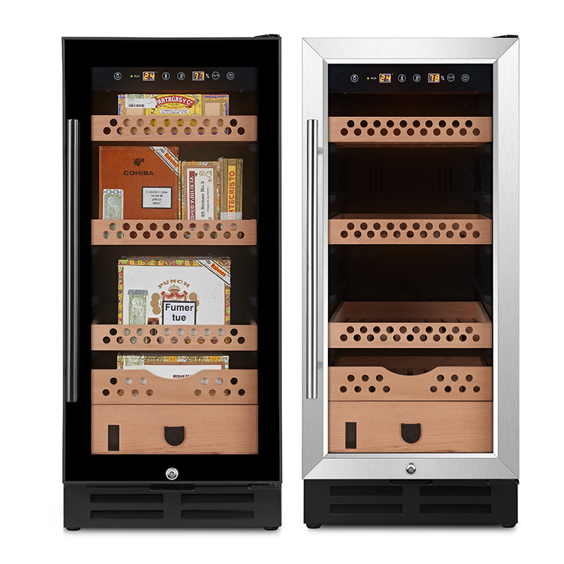 Thermostat Compressor Cigar Cabinet Humidor Electric Cigar Humidor with Watertank