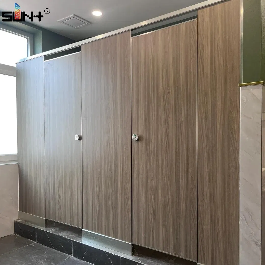 Modern Design Commercial Public Restroom HPL Partition
