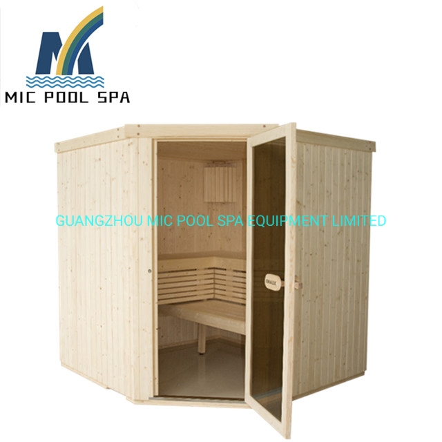 Traditional Wood Infrared Steam Sauna Room, Outdoor Full Set Sauna Room