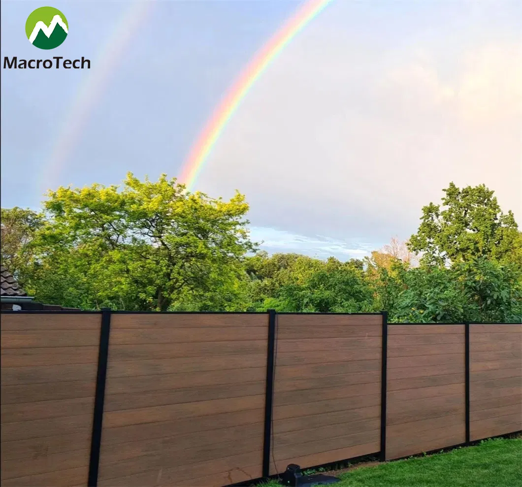 Outdoor Co-Extrusion New Generation Privacy Wood Plastic Garden Fence