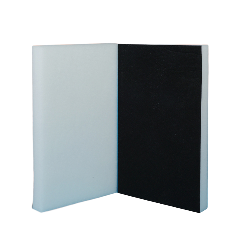 Polyester Insulation Batts with Felt Fabric Backing in Black