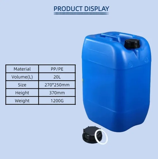 Lightweight Plastic Drum Square Bucket Ease Manual Handling Processes