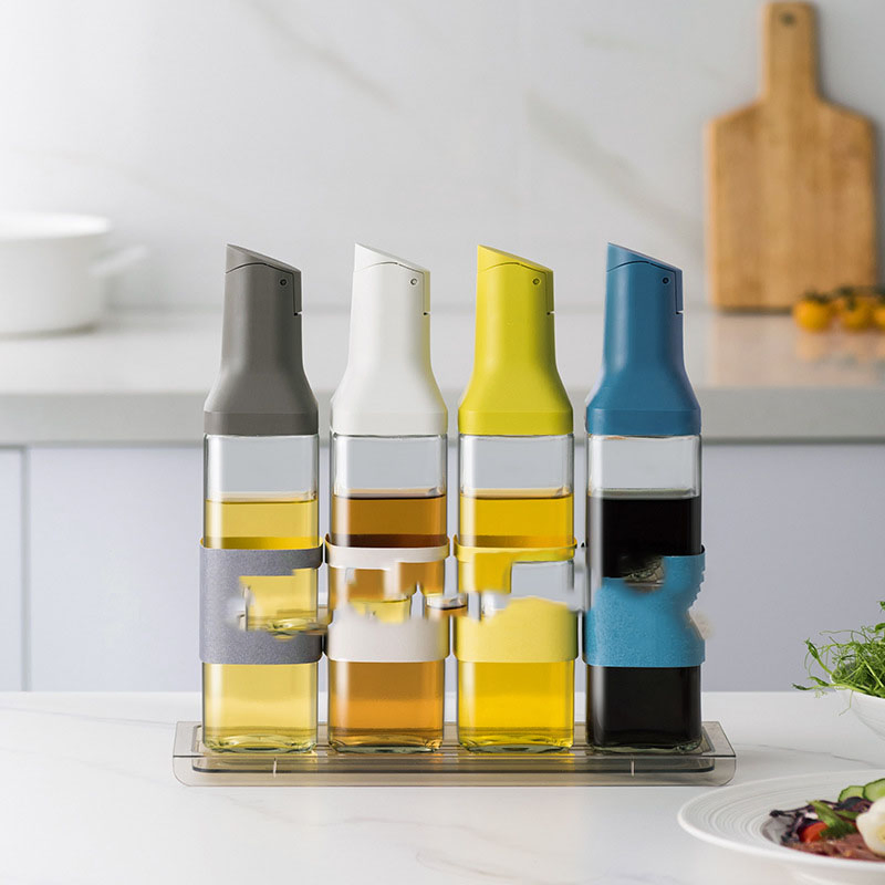 Popular Oil Vinegar Bottle Automatic Leak-Proof and Hang-Proof Household Oil Bottle