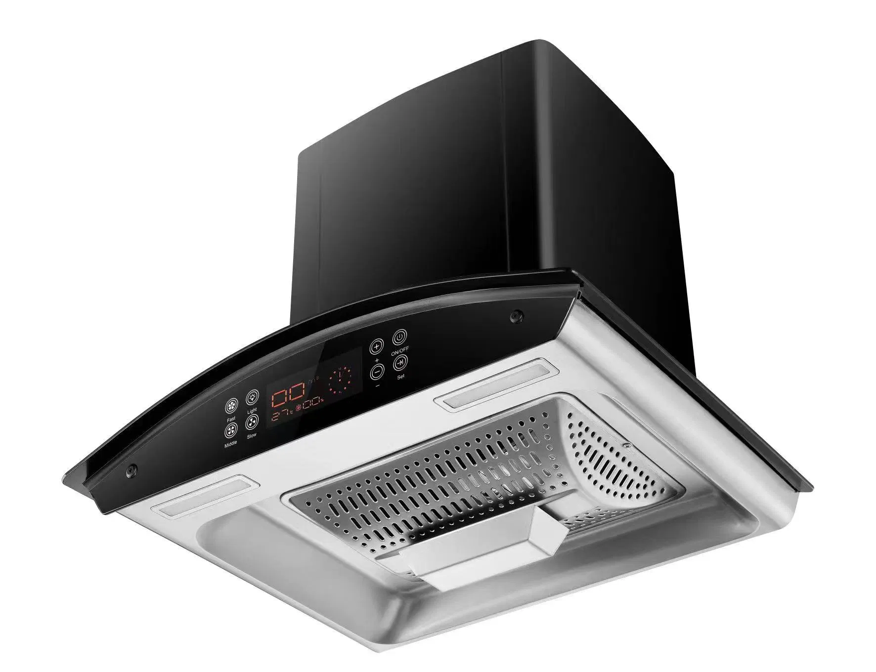 Premium 600mm Curved Glass Kitchen Range Hood with High Suction