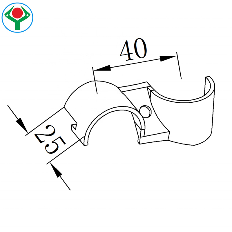 Ysp-7 Black Electrophoresis Pipe Fittings Clamps Metal Intersection Joint for Lean Tube Connector