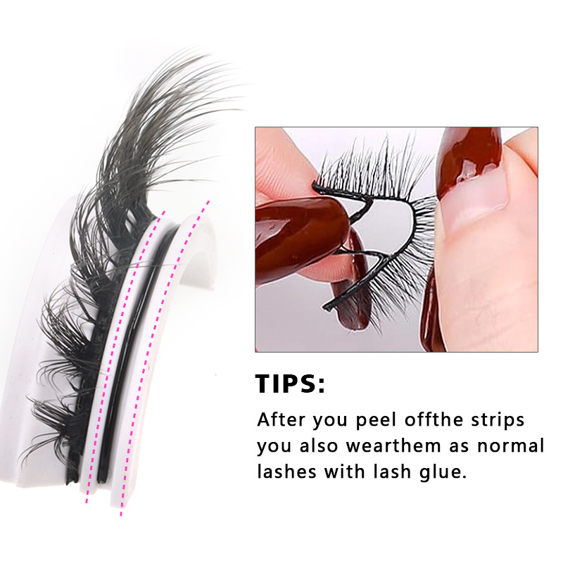 Wholesales 0.15 0.20 Flat Shaped Volume Eyelash Extensions Single Silk Faux Mink Matte Black Fake Eyelashes