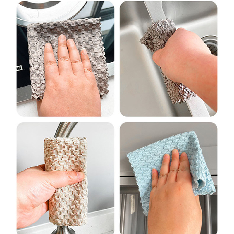 Esun Household Cleaning Product Microfiber Cleaning Dish Towels for Kitchen