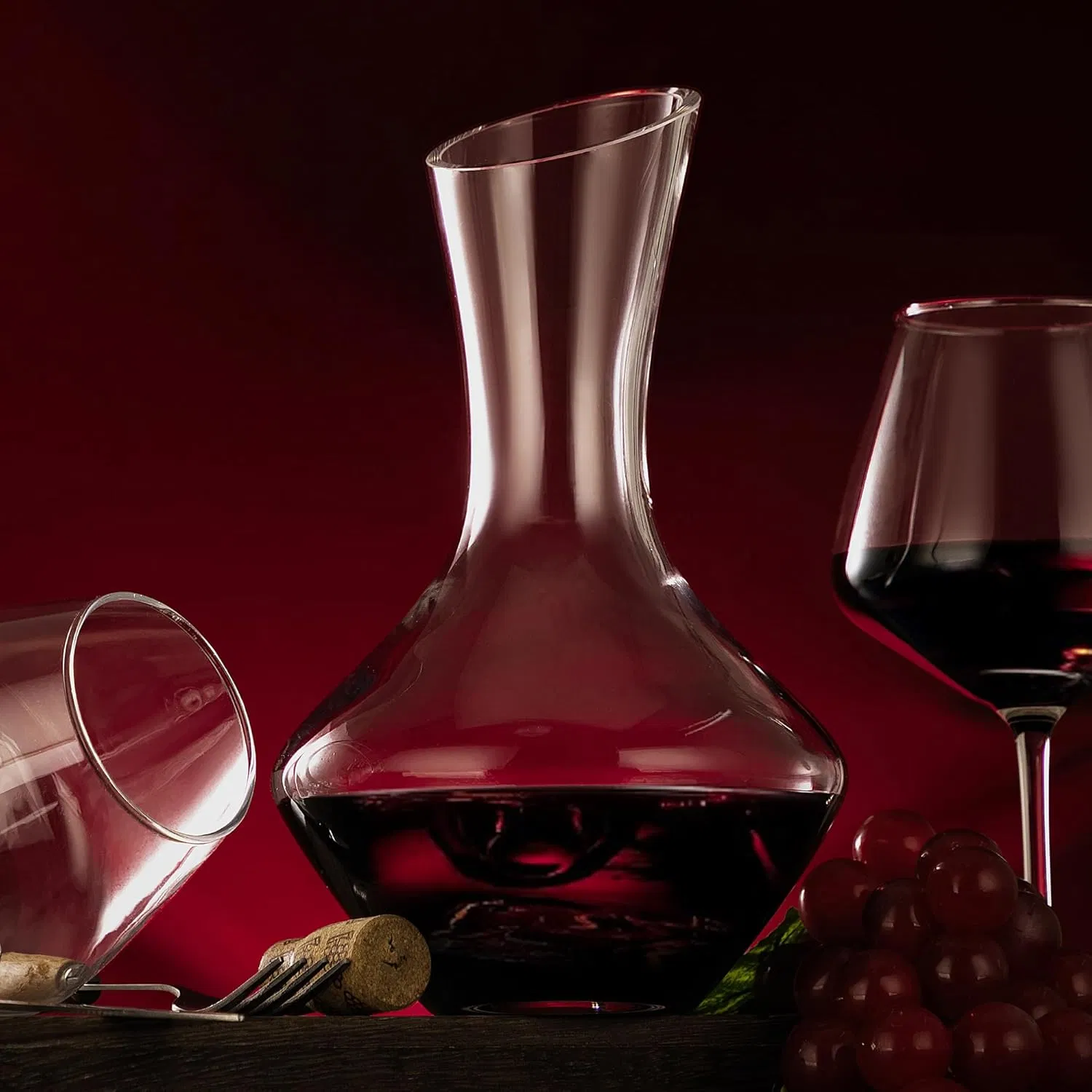 Custom Logo Capacity Size Unique Glass Wine Decanter Gift Set for B&G B. R. Cohn Winery Babich